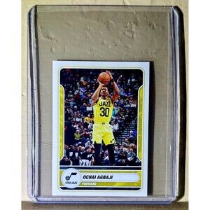 2023-24 Ochai Agbaji Panini NBA Basketball #484 Sticker Utah Jazz